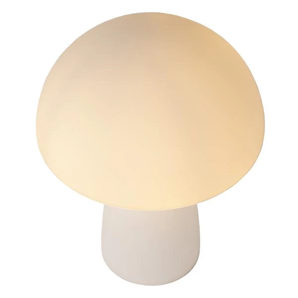Lucide FUNGO - Lampe de table - 1xE27 - Opalin - détail 1